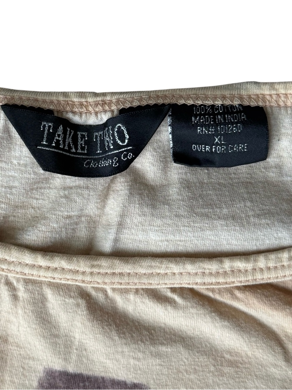 Vintage Take Two Clothing Co Horse Graphic Top XL Sequined Y2K Western - Picture 6 of 6